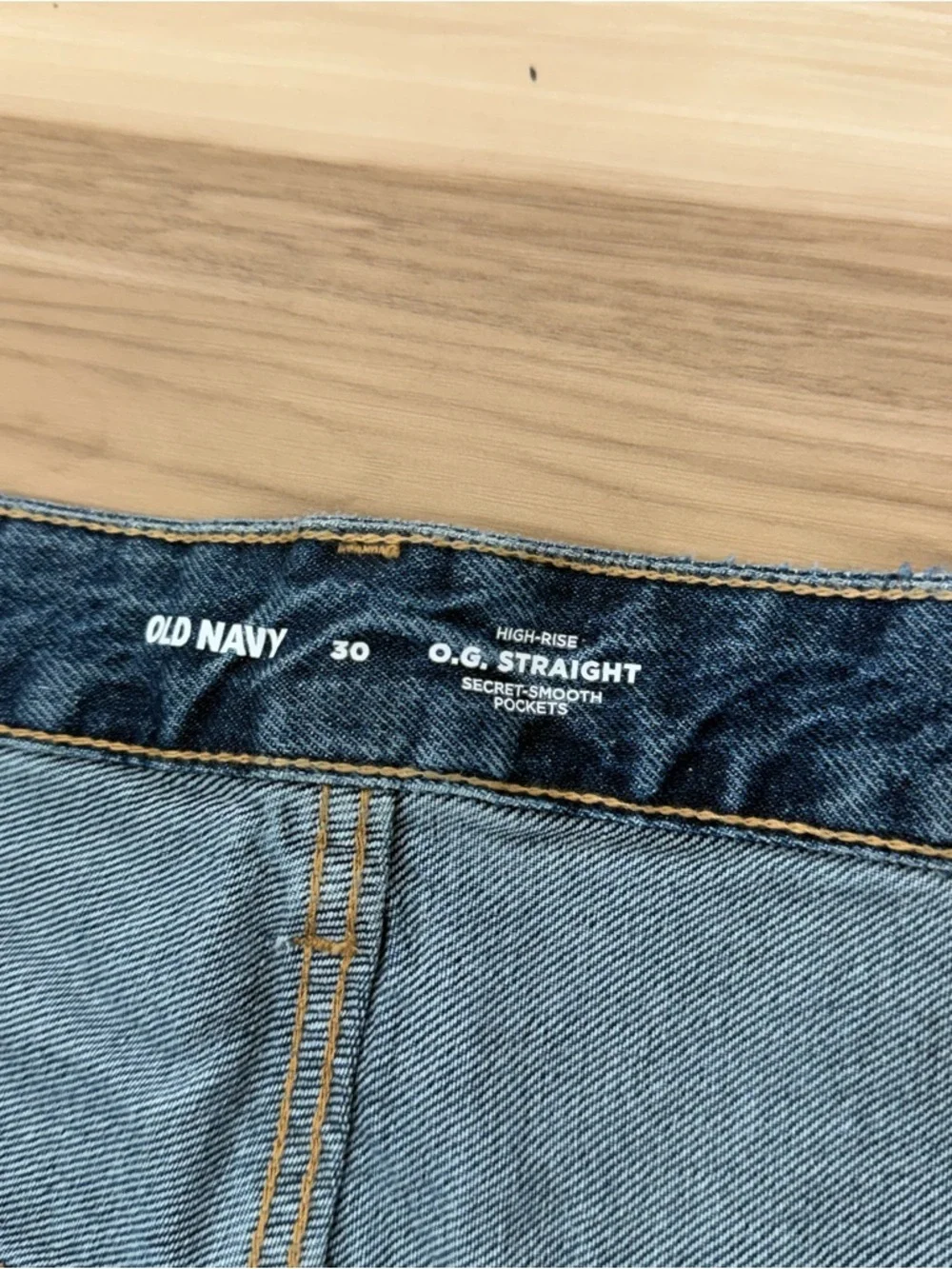 Old Navy NWT OG Straight Distressed Dark Blue Denim Cutoff Shorts O11
